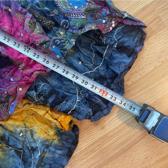 Multicolor Bohemian Maxi Skirt - Picture 7 of 8